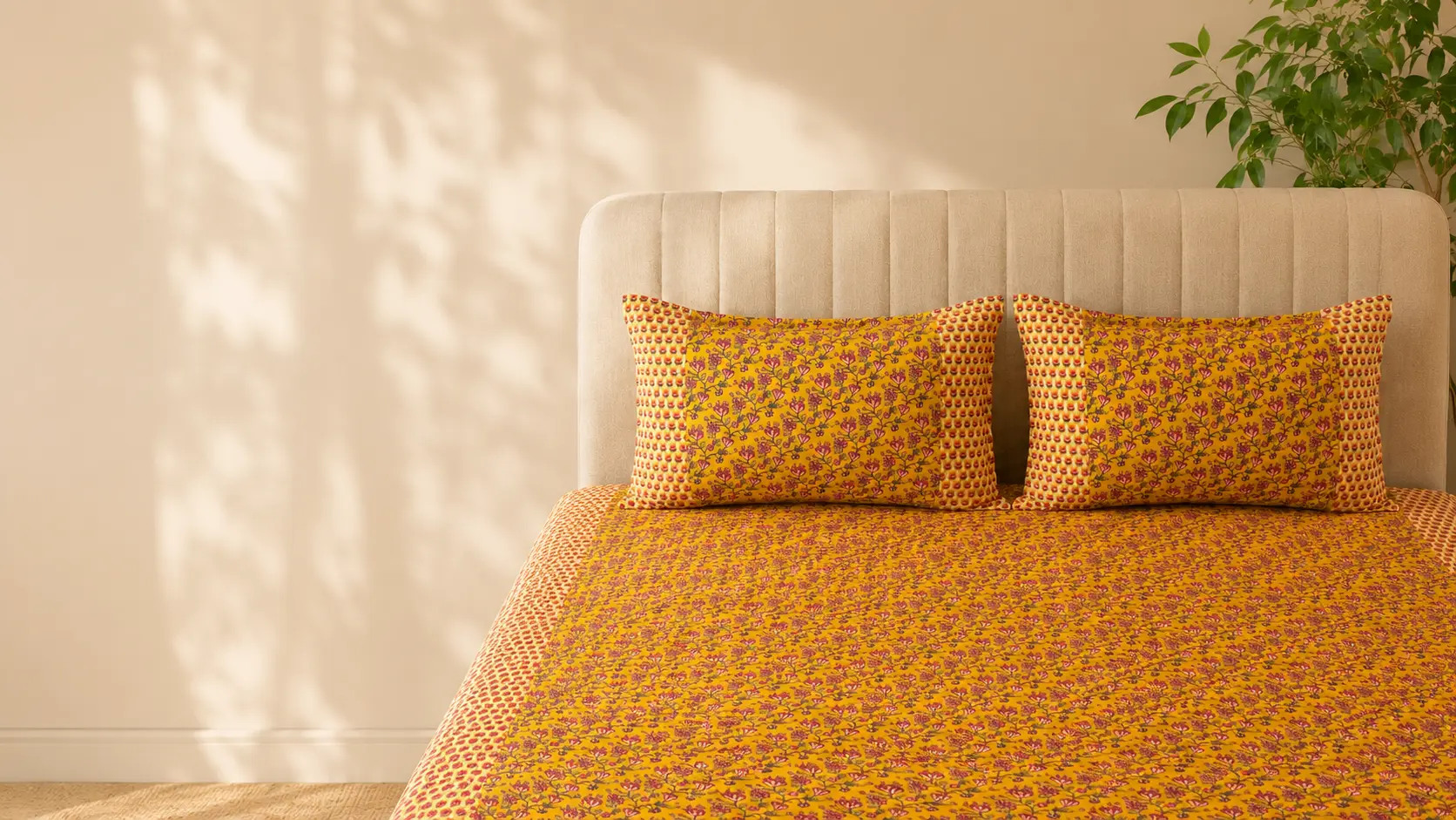 cotton pillow covers and bedsheets for comfort