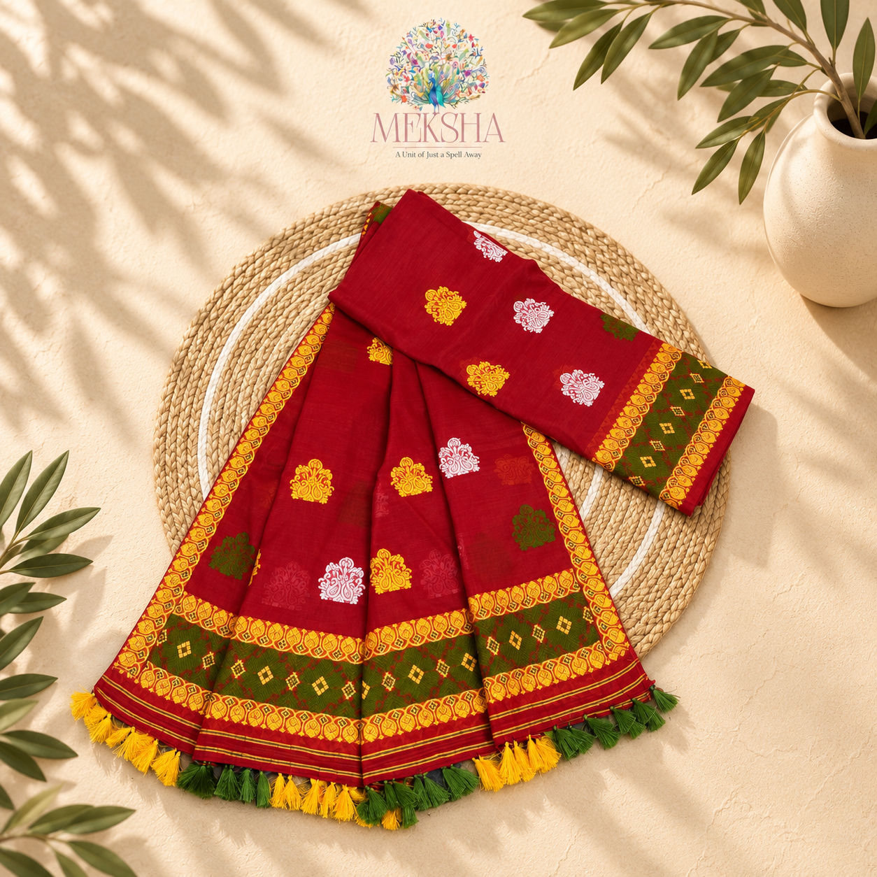 Rong Cotton Silk Mekhela Sador