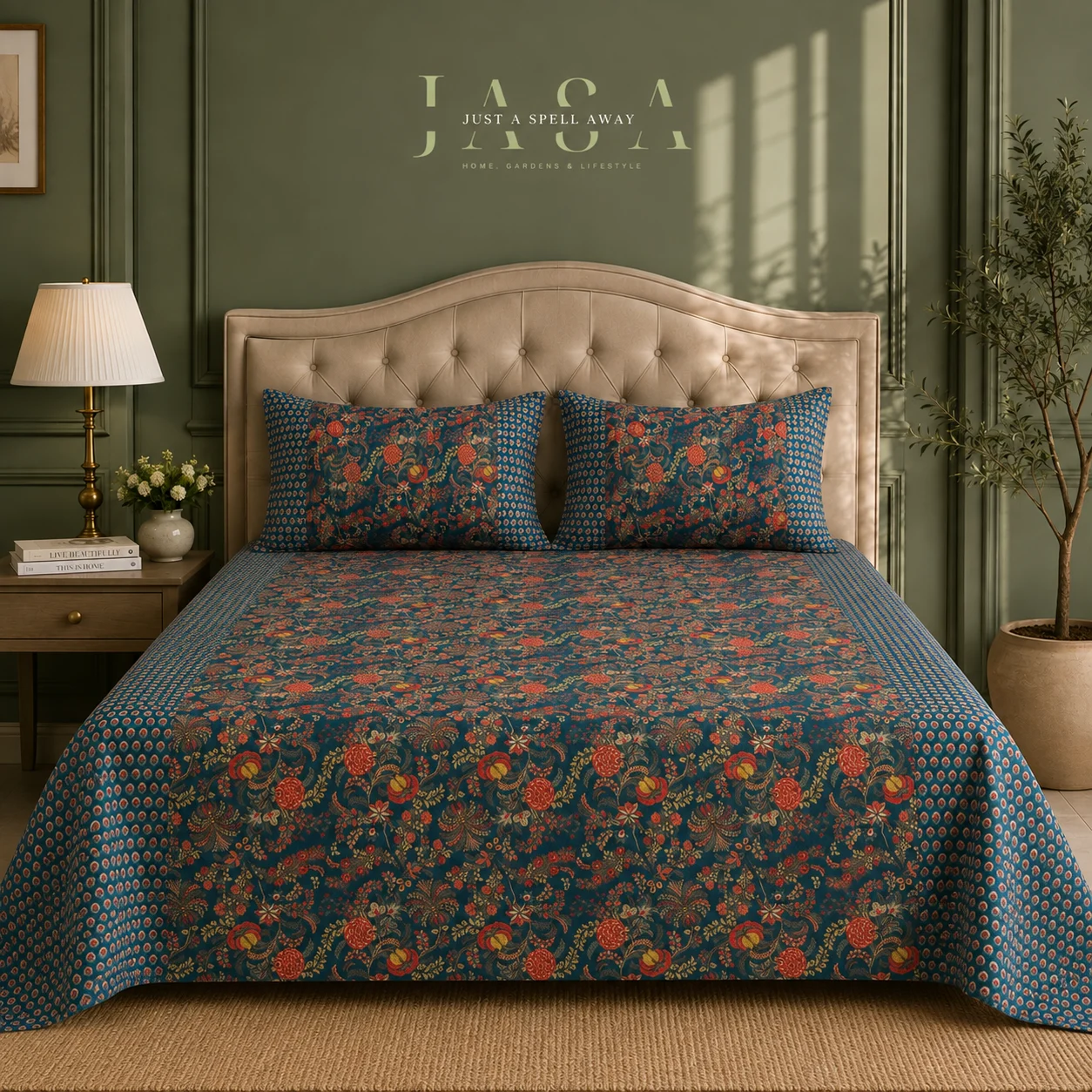 Botanica Blue King Bedsheet