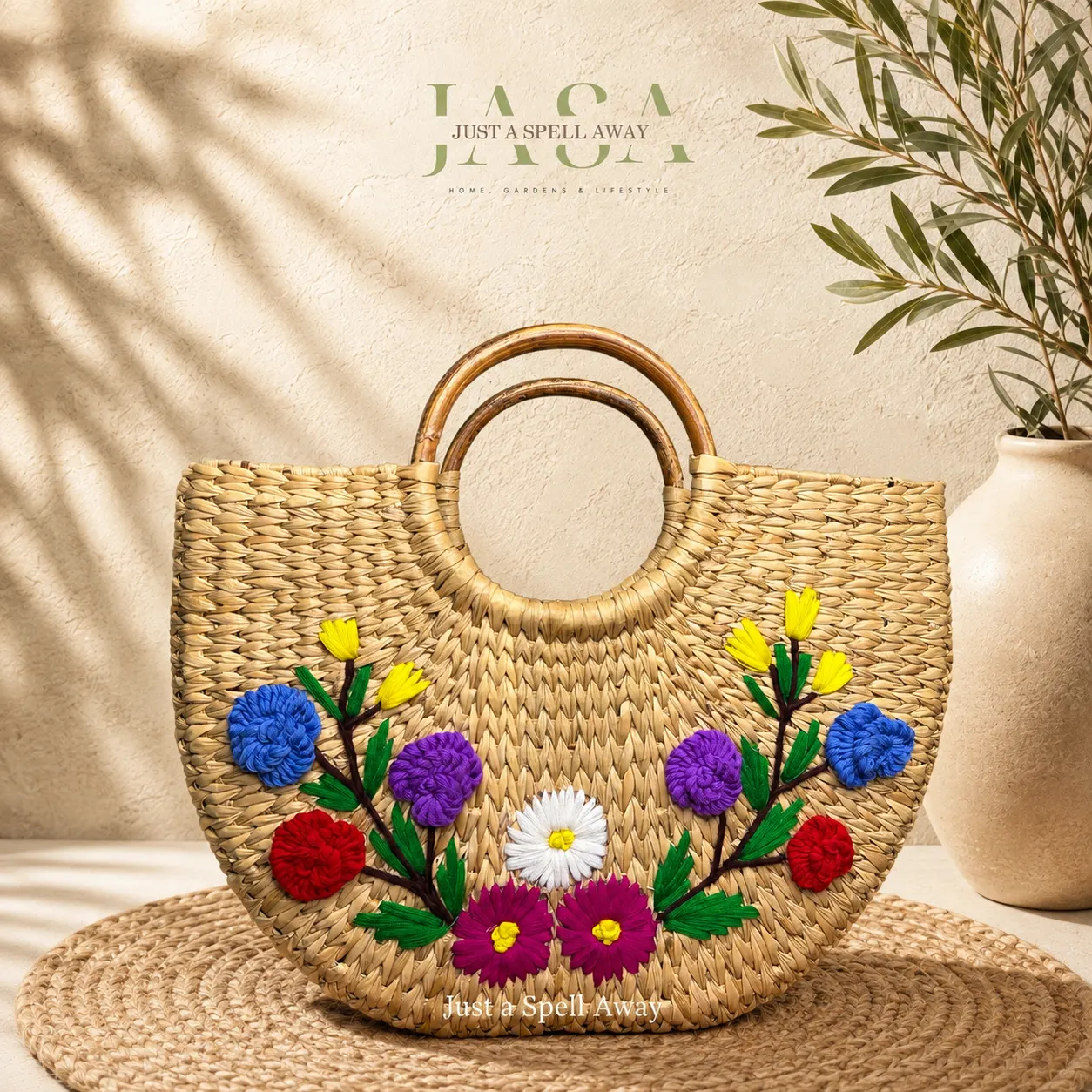 Reed Grass U Style Handbag - Petite Blooms