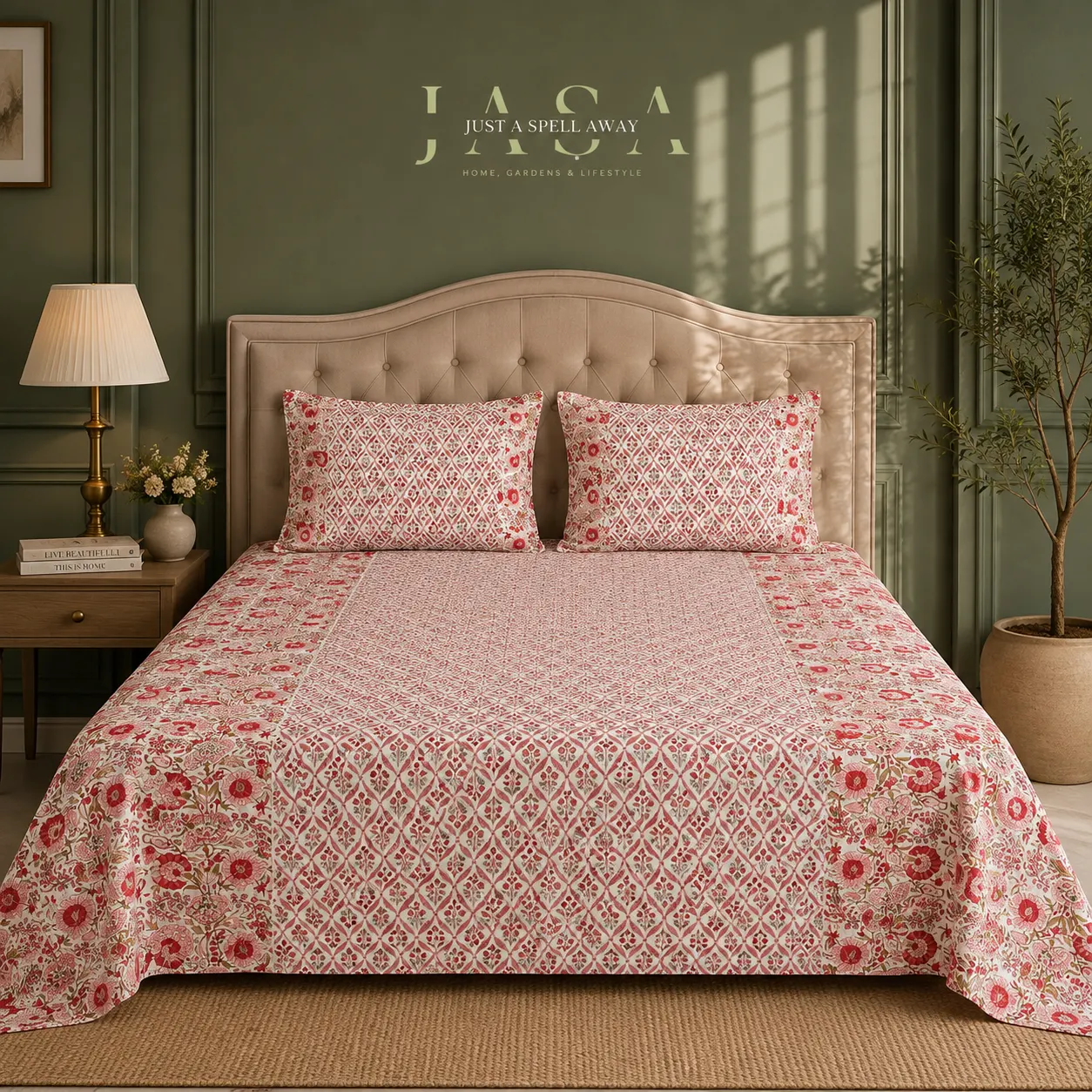 Phoolon ki Chadar Pink Queen Bedsheet