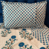 Genda Phool Queen Bedsheet- Blue