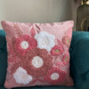 Blush Blossom Baby Pink Cushion Cover