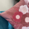 Blush Blossom Baby Pink Cushion Cover