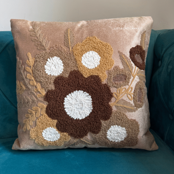BLUSH BLOSSOM FAWN 2 Blush Blossom Fawn Cushion Cover