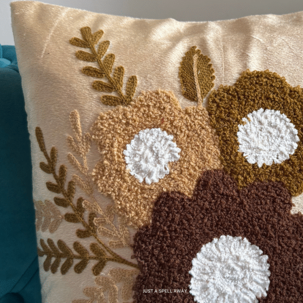 BLUSH BLOSSOM GOLDEN 1 Blush Blossom Golden Cushion Cover