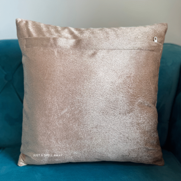Blush Blossom Golden & Green Cushion Cover