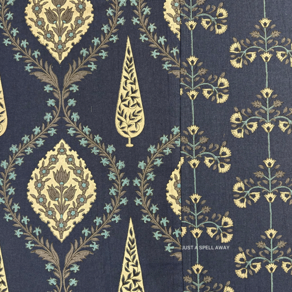CHANDRIKA BLUE 2 Chandrika King Bedsheet- Dark Blue