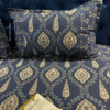 CHANDRIKA BLUE 4 Chandrika King Bedsheet- Dark Blue