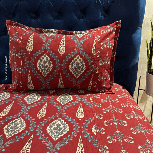 Chandrika Queen Bedsheet- Maroon