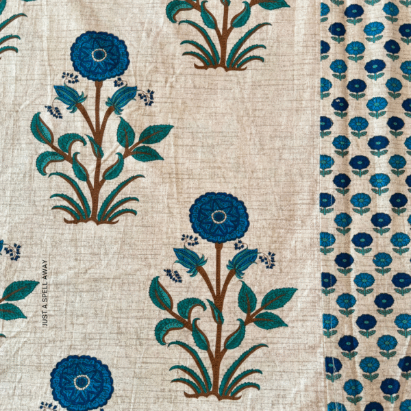 GENDHA PHOOL BLUE 1 Genda Phool King Bedsheet- Blue