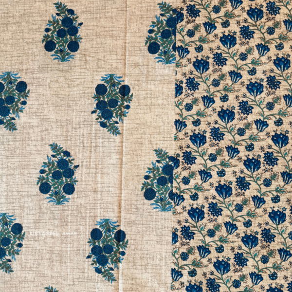Gulaab King Bedsheet- Blue
