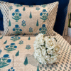 Gulmohar Queen Bedsheet - Blue