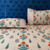 GULMOHAR ORANGE 1 Gulmohar Queen Bedsheet - Orange