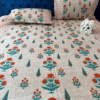 GULMOHAR ORANGE 3 Gulmohar Queen Bedsheet - Orange