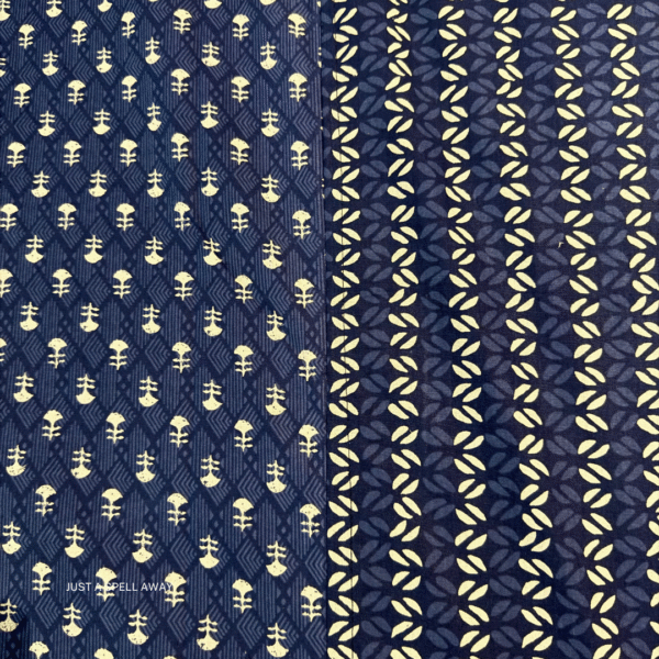 Manjari King Bedsheet - Dark Blue
