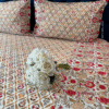 Phoolon Ki Chadar Queen Bedsheet- Yellow Jaal