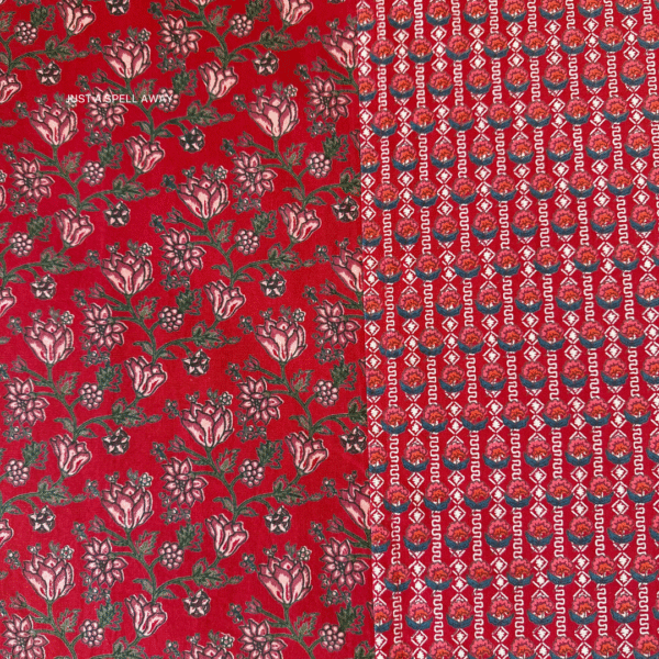 Rang Manch King Bedsheet- Red