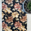 SATIN TABLE RUNNER- BLACK 1 Satin Bloom Black