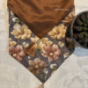 SATIN TABLE RUNNER- BROWN 2 Satin Bloom Brown