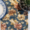 SATIN TABLE RUNNER- DENIM BLUE 1 Satin Bloom Denim Blue