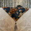 SATIN TABLE RUNNER- DENIM BLUE 5 Satin Bloom Denim Blue