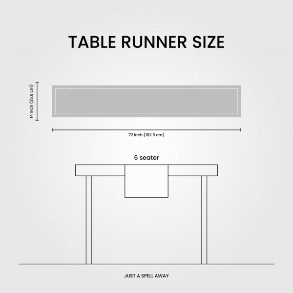 table runner size-01 Gulabi Bageecha