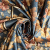 FLORAL MUSE CENTRE TABLE COVER - DENIM BLUE 1 Floral Muse Center Table Cover-Denim Blue