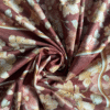 FLORAL MUSE CENTRE TABLE COVER - MAROON 3 Floral Muse Center Table Cover-Maroon