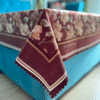 FLORAL MUSE COFFEE TABLE COVER - MAROON 1 Floral Muse Center Table Cover-Maroon