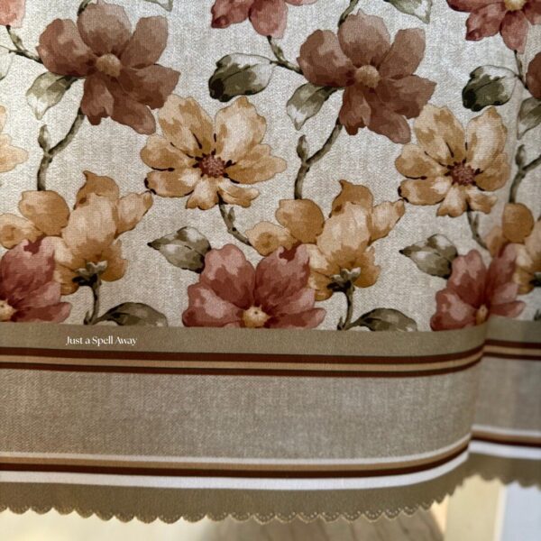 Floral Muse Table Cover - Light Brown