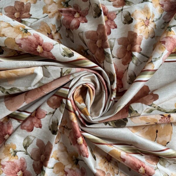 Floral Muse Table Cover - Light Brown
