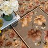 Floral Muse Table Cover BEIGE BROWN 3 Floral Muse Table Cover - Beige Brown