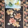 Floral Muse Table Cover BLACK 1 Floral Muse Table Cover - Black