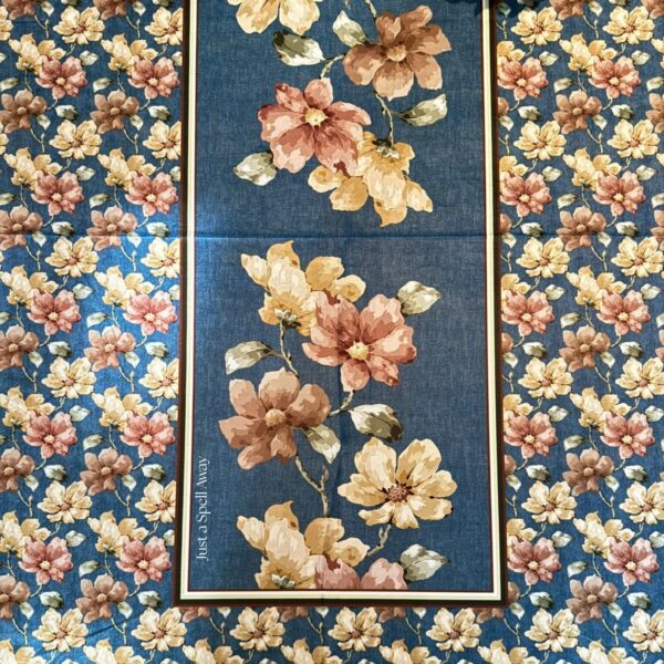 Floral Muse Table Cover DENIM BLUE 2 Floral Muse Table Cover - Denim Blue