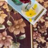Floral Muse Table Cover MAROON 3 Floral Muse Table Cover - Maroon
