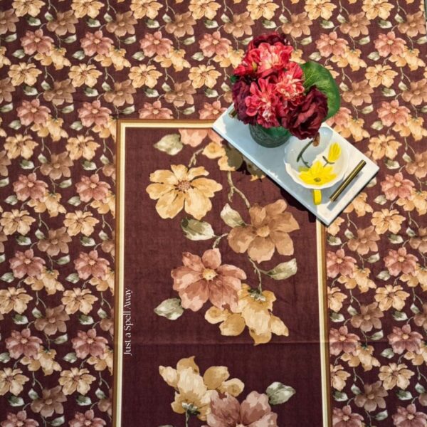 Floral Muse Table Cover MAROON 5 Floral Muse Table Cover - Maroon