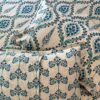 Phulwadi Queen Bedsheet- Blue