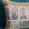 RAJA RANI CUSHION COVER MEHENDI BROWN 3 Raja Rani Cushion Cover - Mehendi Brown
