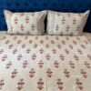 Roohani Queen Bedsheet - Orange
