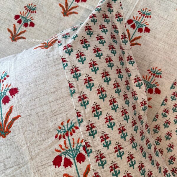 Roohani Queen Bedsheet - Orange