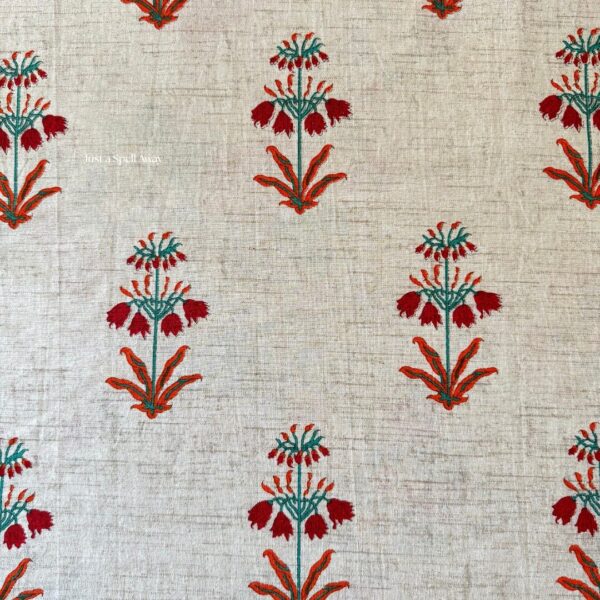 Roohani Queen Bedsheet - Orange