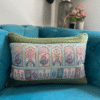 Raja Rani Cushion Cover - Green